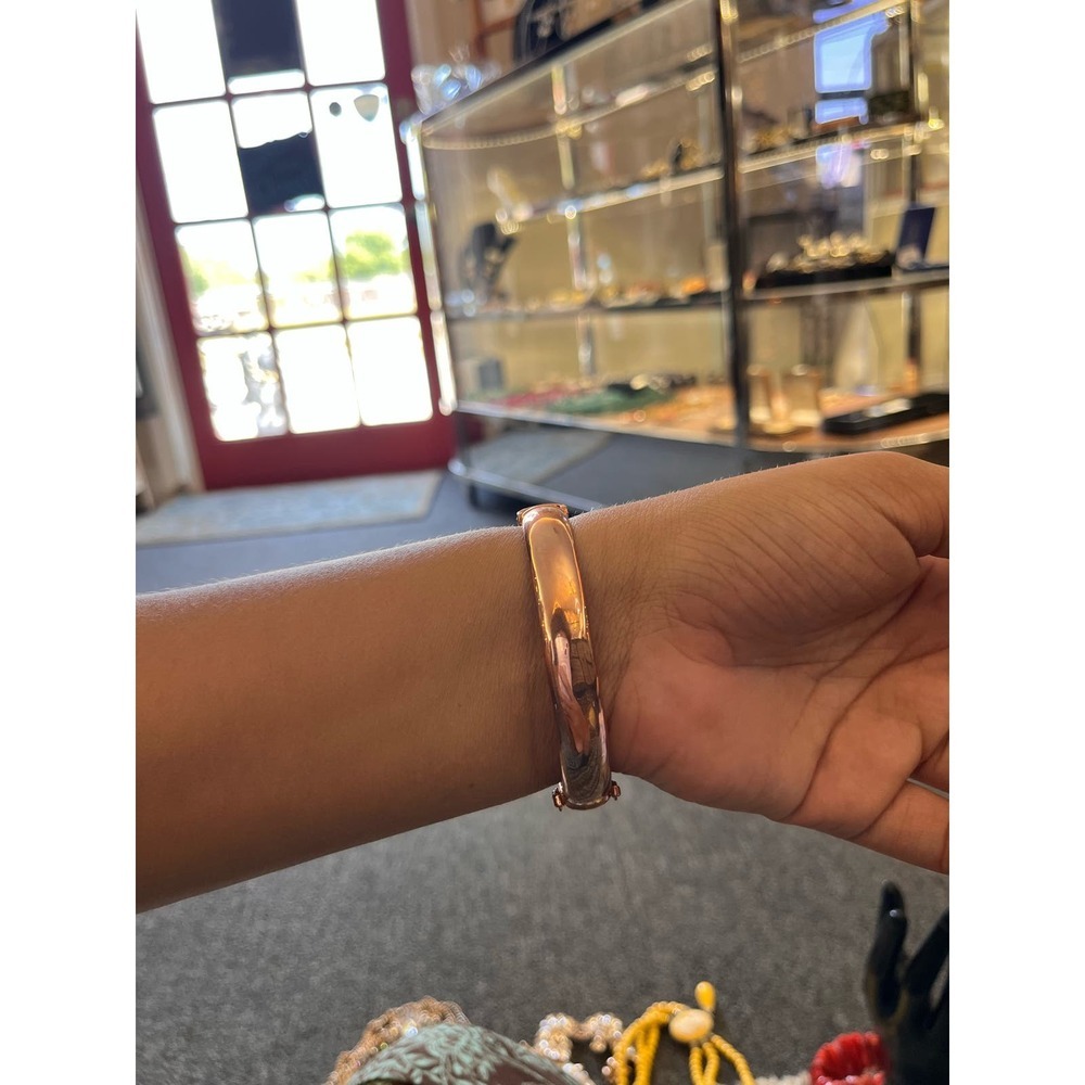 Italian Bronze Cuff Bracelet - Picture 6 of 7